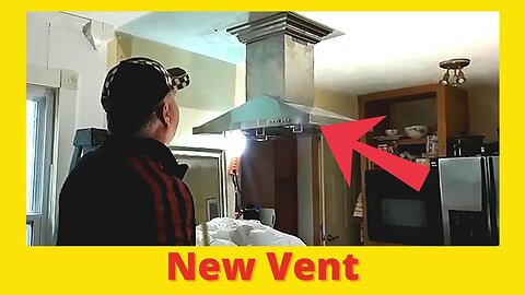 Installing Vent Hood Over Island