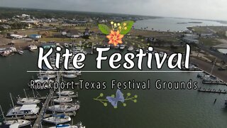 2022 City of Rockport Kite Festival Getting Started at 8AM - FPV Drone Video #rockportkitefestival