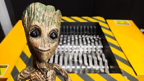 Baby Groot VS Crusher | Amazing Result - Shredder Machine