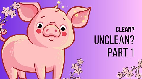Is pig clean? Clean verse Unclean