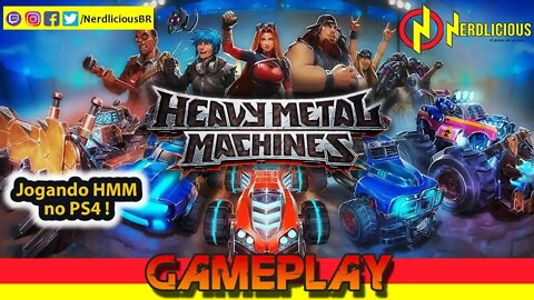 🎮 GAMEPLAY! Conhecendo HEAVY METAL MACHINES, um JOGO BRASILEIRO e free-to-play no PS4!