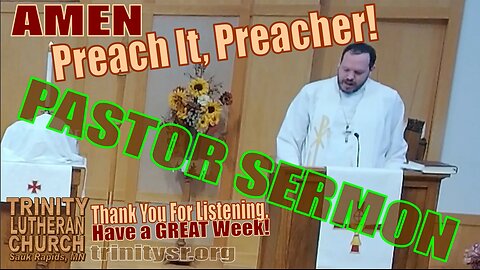2024 02 04 Feb 4th Pastor Sermon Trinity Lutheran Sauk Rapids MN