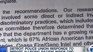 Detroit police union responds to discrimination claims