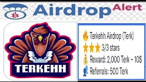 【AIRDROP TERKEHH】Ganhe 10.000 Tokens Terk ($64) | Por Ref 2500 Token TERK | CryptoCurrency