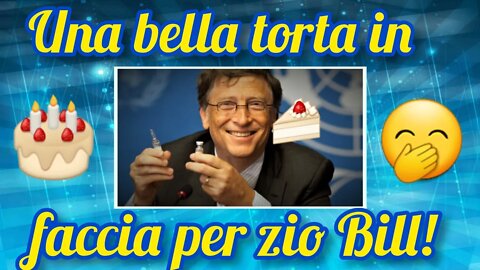 Bill Gates riceve una torta in faccia!