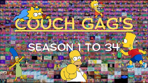 #simpsons The Simpsons couch gag's season 1 to 34 #thesimpsons