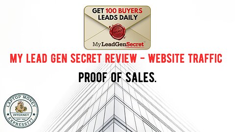 My Lead Gen Secret Review - Website Traffic - Proof Of Sales.