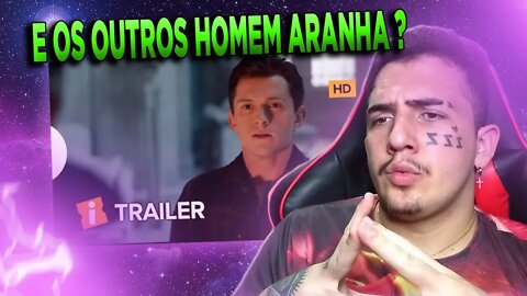 REACT Homem-Aranha - Sem Volta Para Casa | Trailer Teaser Oficial Dublado