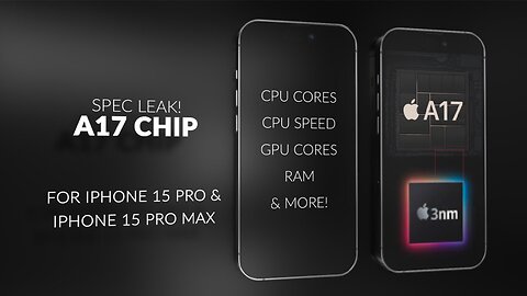 SPEC LEAK for iPhone 15 Pro and iPhone 15 Pro Max: A17 Chip, Specs & More!