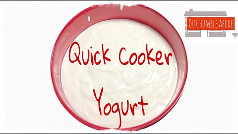 Quick Cooker Homemade Yogurt