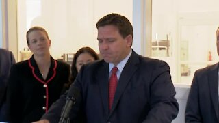 Florida Gov. Ron DeSantis holds news conference in Kissimmee