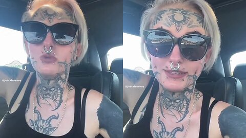 Woman with Face Tattoos and Piercings Can't Find Job