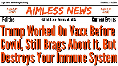 Trump Worked On Vaxx Before Covid, Still Brags About It, But It Destroys Your Immune System