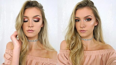 PINK GLAM MAKEUP | New Year Get Ready With Me