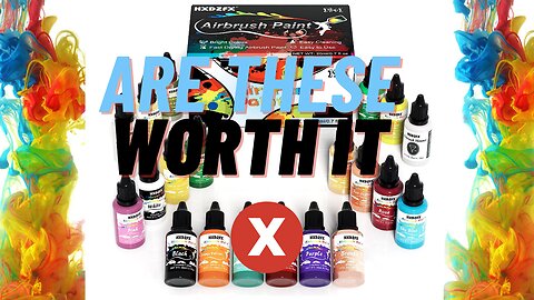 Airbrushing with HXDZFX Airbrush Paint