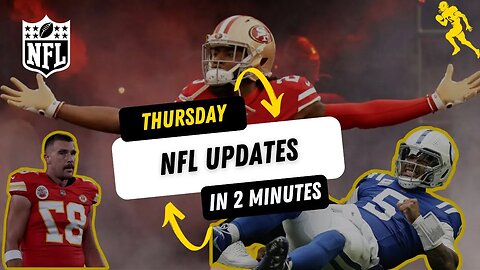 Thursday NFL News Updates: travis Kelce Injury | Sherman's Move | RB Index