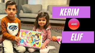 Kerim and Elif funny games, a group of children's clips