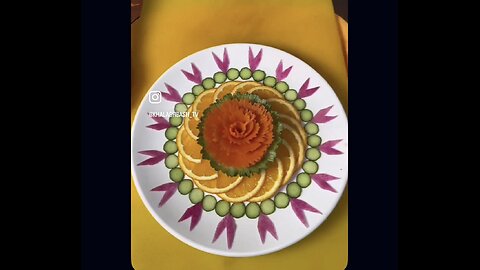 Amazing cutting and plating skills