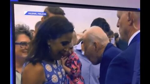 Newsmax Host Nearly Loses It in Coverage of Biden Nibbling Frightened Young Girl