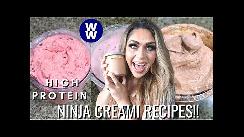 HIGH PROTEIN - LOW POINT NINJA CREAMI ICE CREAM RECIPES!! - DELICIOUS AND MACRO FRIENDLY!! - WW