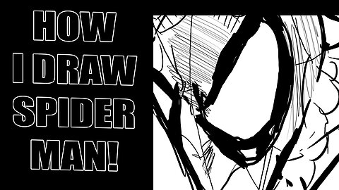 How I draw SPIDERMAN!