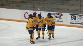 Women in sports – Hilbert College women’s ice hockey team