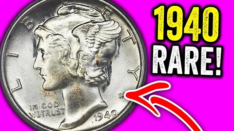 1940 MERCURY DIMES WORTH MONEY - SUPER VALUABLE SILVER COINS!!