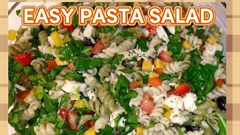 Easy Pasta Salad - Delicious Recipe Great for Summer - Summer Salad #pastasaladrecipe #summersalads