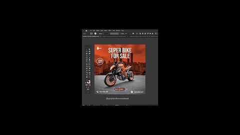 How to create a bike Post & template design in Adobe illustrator // tricks and helping topic