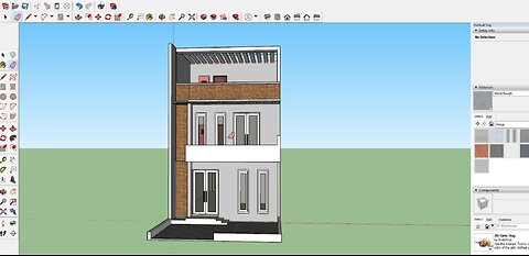 house design size 6 x 12 meters 3 floors with sketchup part l