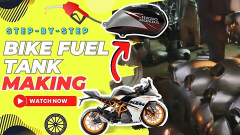 How to make 🏍️ motorbike Fuel Tank⛽ #manufacturing #manufacturingbikefueltank #howtomakebikefueltank