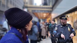 Dirty CORRUPT Pro-IMMIGRANT Cop Harasses Loomer Unleashed Crew for Reporting Phone Theft