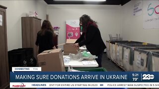 Making sure Ukraine donations arrive