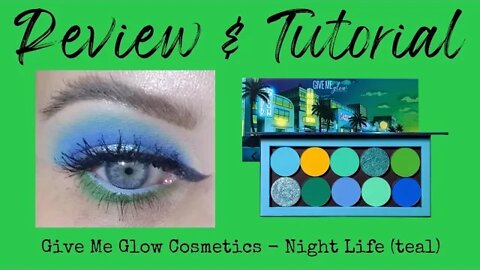 REVIEW & TUTORIAL | give me glow cosmetics: night life palette | melissajackson07