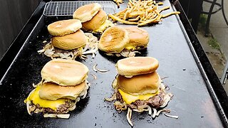 ONION BURGERS on the Griddle = Instant Happiness