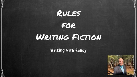 Rules for Writing Fiction