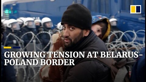 Water canon and tear gas used on migrants at Belarus-Poland border BBC NEWS