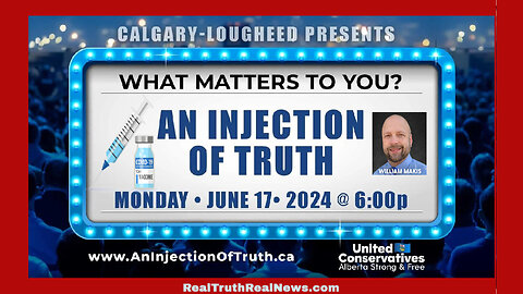 🇨🇦 💉 Calgary, Alberta "An Injection of Truth" Event ~ Dr. William Makis Reveals Massive Covid Vaccine Crimes in Alberta * Full Event Links Below 👇
