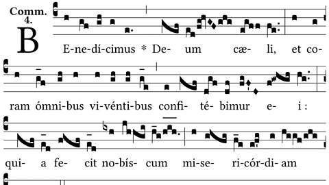 Benedicimus Deum - communion for Trinity Sunday
