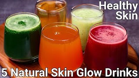 5 Simple Drinks 🍷🍻 For Glowing skin & Body,/Healthy juice 🥤 for Skin! 5 Morning 🌅 Drinks 🍻 Recipe 😋