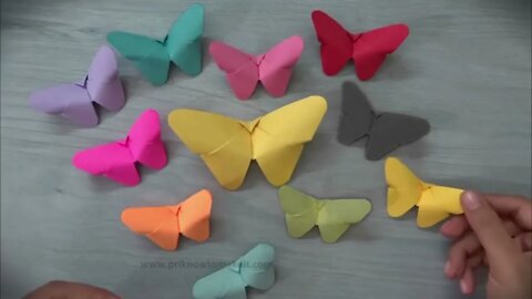 How to make Origami paper butterflies | Easy craft | DIY crafts | MR. Origami Studio