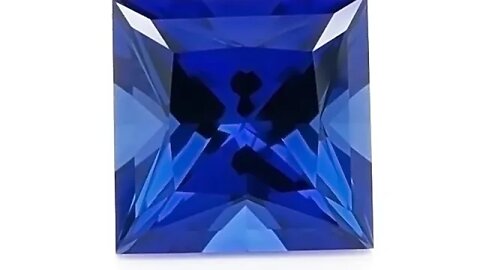 Chatham Princess Cut Blue Sapphires: Lab grown princess cut blue sapphires
