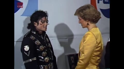 Michael Jackson meets Princess Diana & Prince Charles