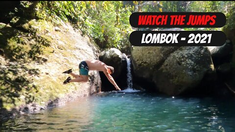(Tibu Ijo) Swimming in a Hidden Waterfall - Lombok