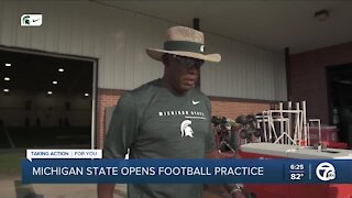 Michigan State opens football practice