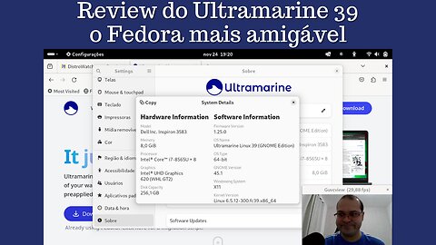 Review do Ultramarine 39 o Fedora mais amigável