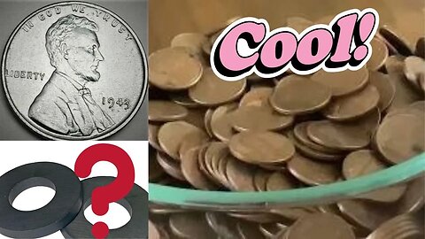 COIN MAGNET HUNTING FOR VINTAGE STEEL WHEAT PENNY COLLECTION