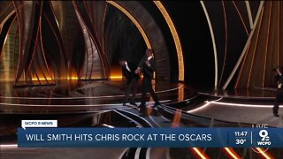 Will Smith hits Chris Rock at the Oscars