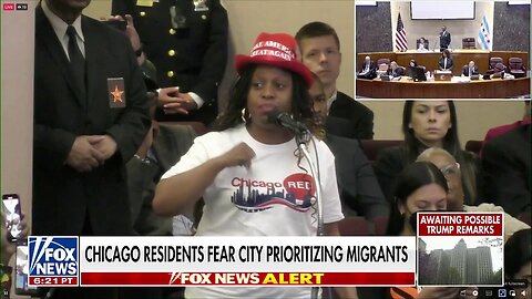 Chicago Voters Confront Mayor On Migrant Spending (Look At That Hat!)