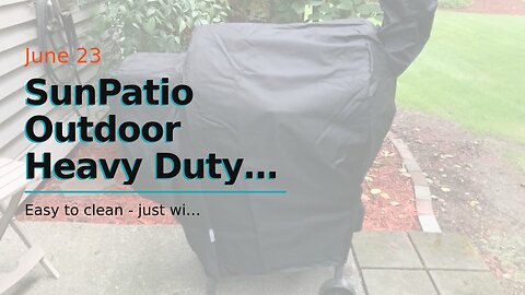 SunPatio Outdoor Heavy Duty Waterproof Grill Cover Compatible for Traeger 34 Series Wood Pellet...